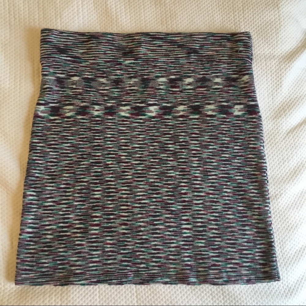 Multicolored Bodycon Skirt